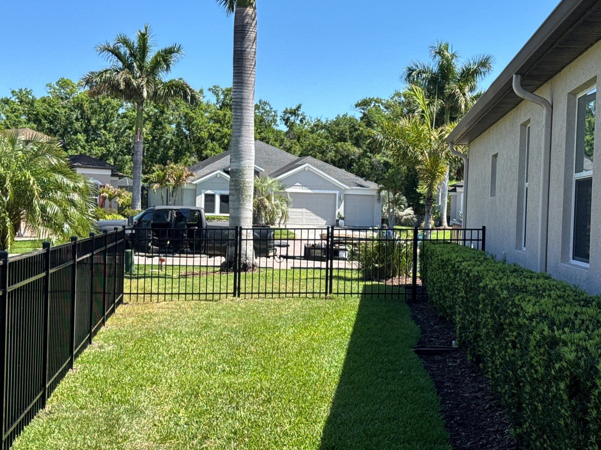 Aluminum fence installation by ASAP Fence & Gates near Harmony, FL