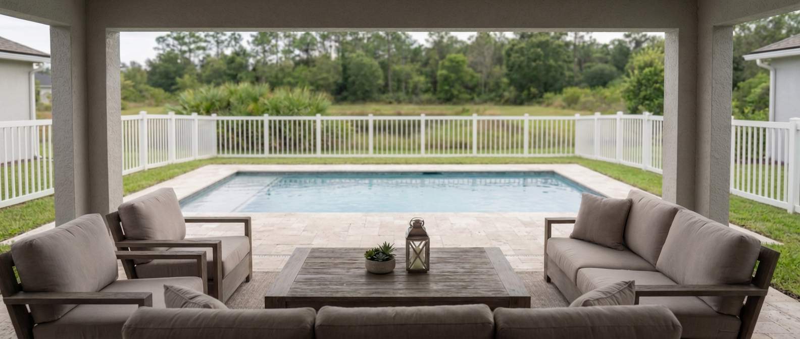 Vinyl fence installation by ASAP Fence & Gates near Harmony, FL